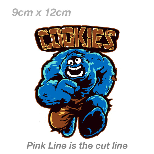 Cookie Monster Sesame Street Funny Sticker 
