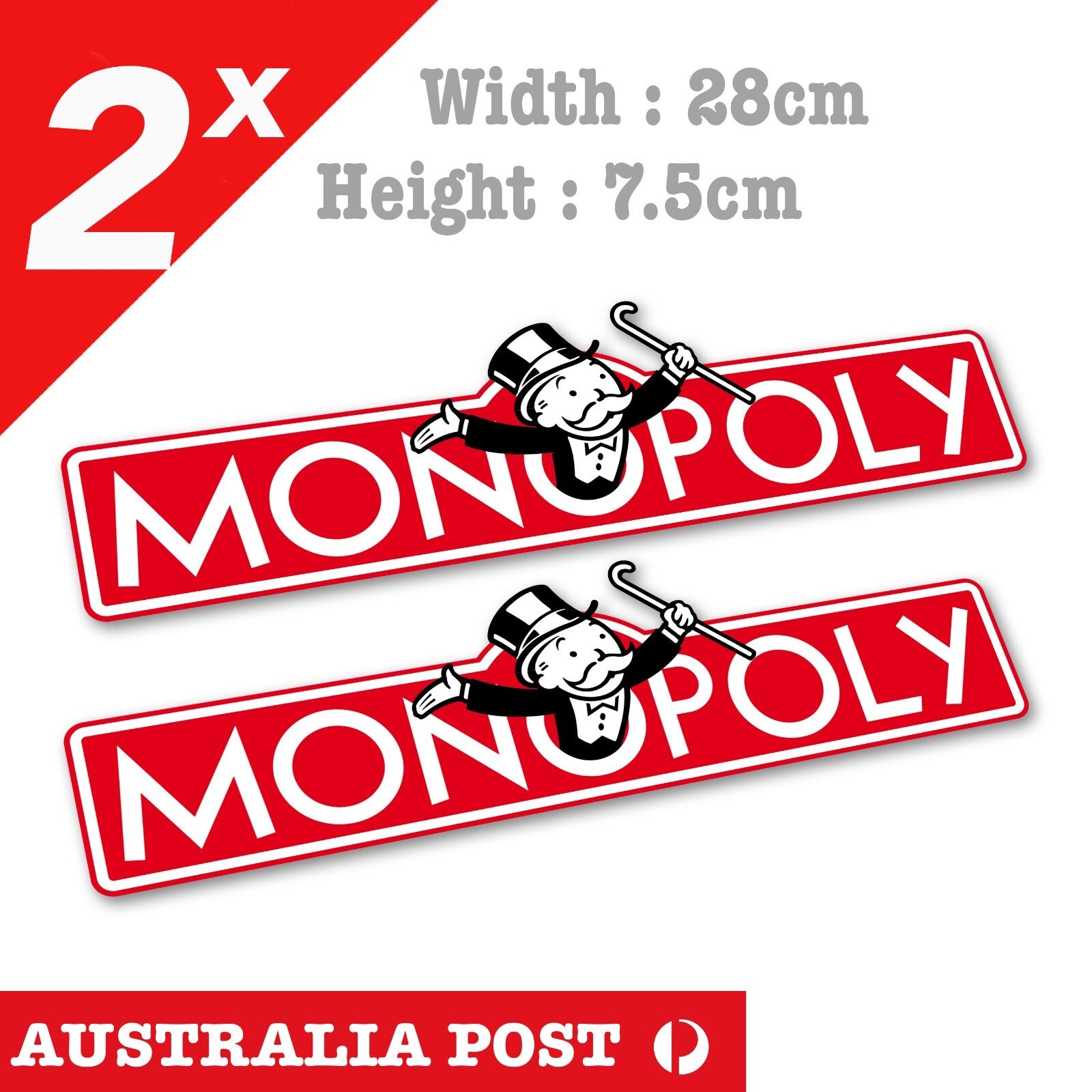 Monopoly Rich Uncle Pennybags Logo Board Game Sticker