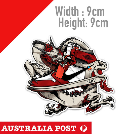 Nike Air Wing Chun Dragon Laptop  Sticker 