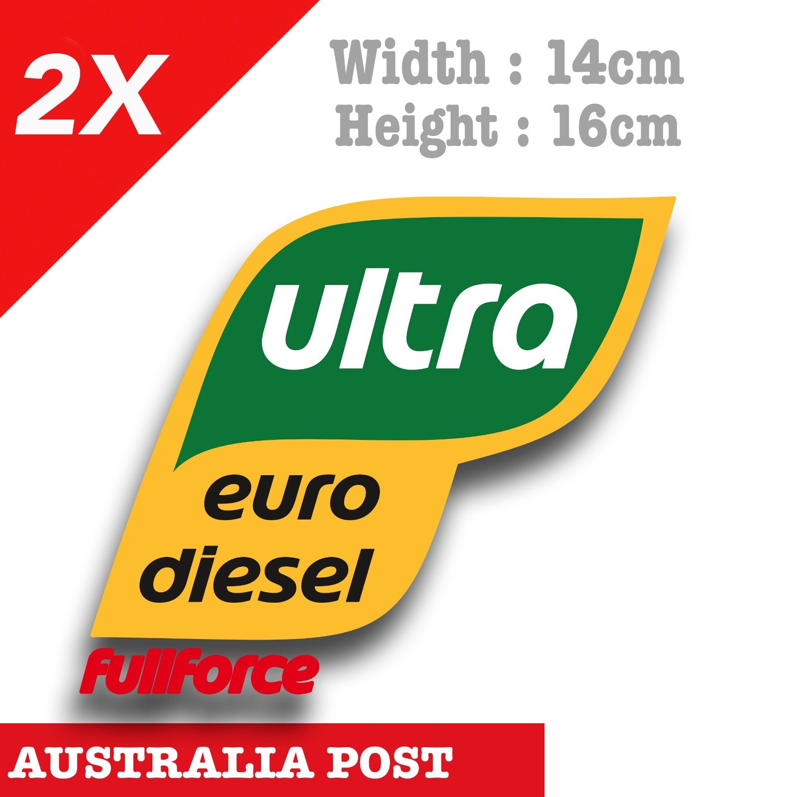 Ultra Euro Diesel Label Full Force , Ultra Diesel, Diesel Car Logol Sticker
