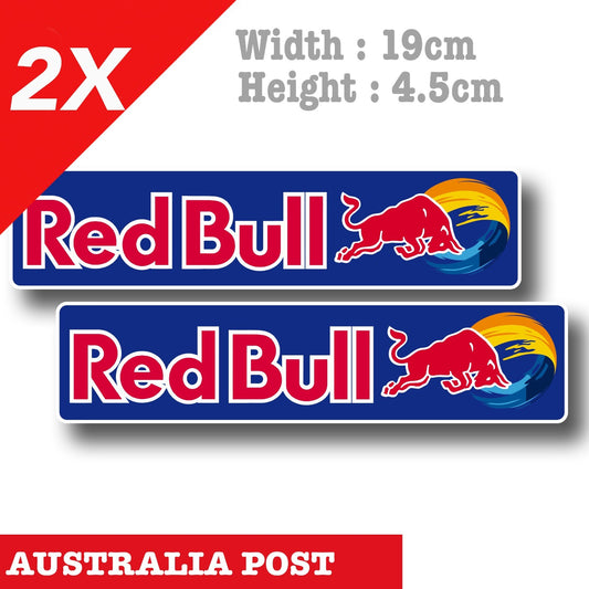 Red Bull Logo x2 - Red Bull Logo New Decal Sticker