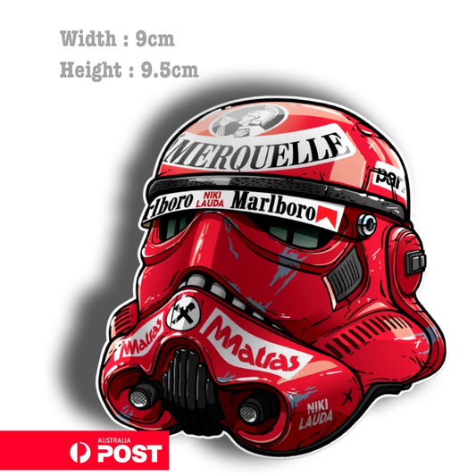 Star Wars Helmet  - Star Wars Storm Trooper Vinyl  Sticker