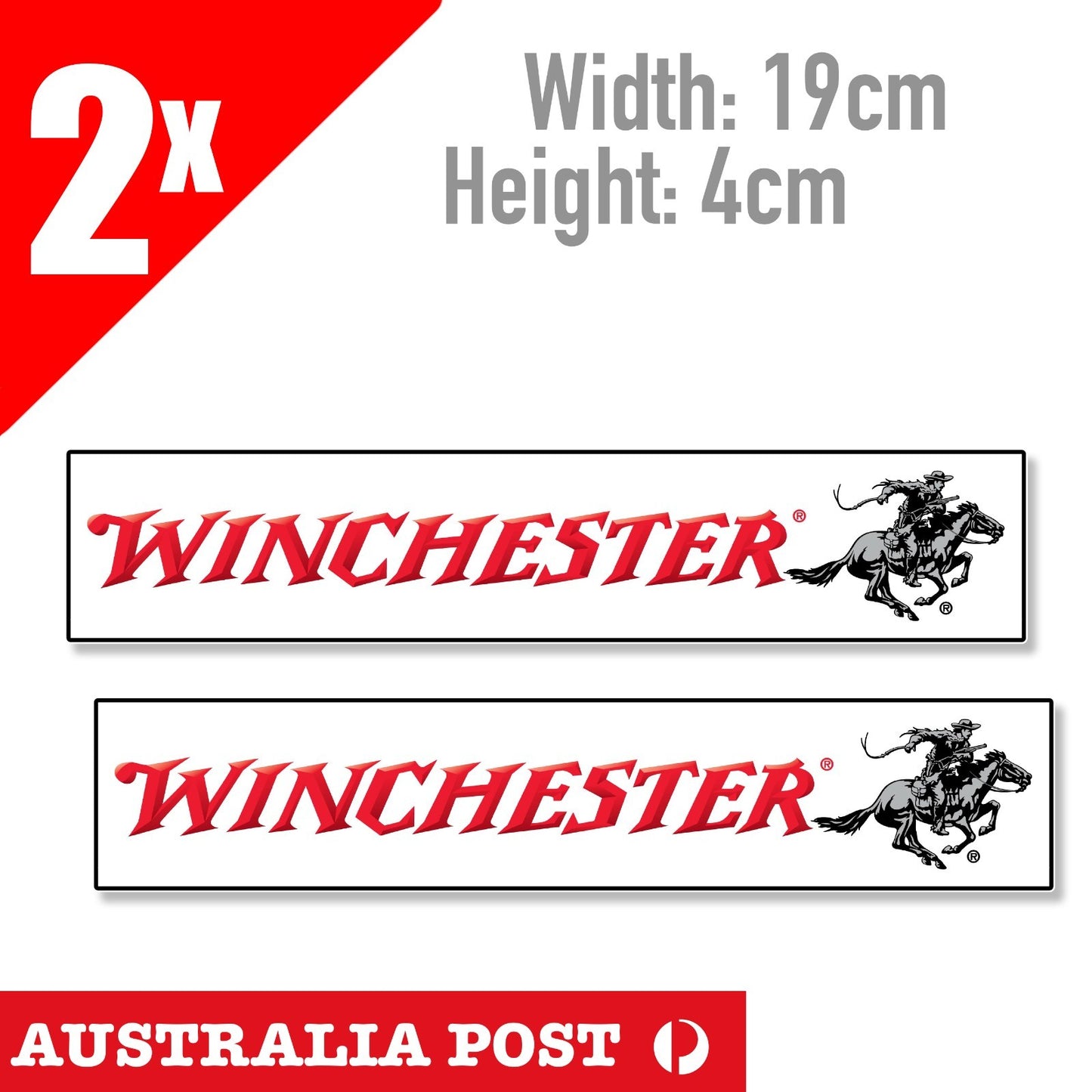 WINCHESTER  Banner Old Vintage Logo Sticker