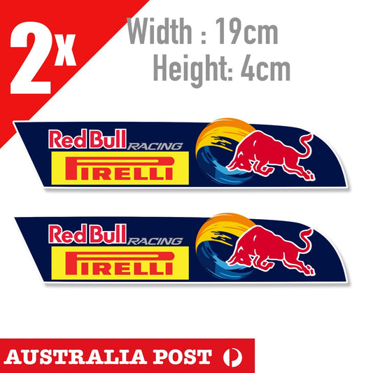 Red Bull Racing PIRELLI x2 - Red Bull Logo New Decal Sticker
