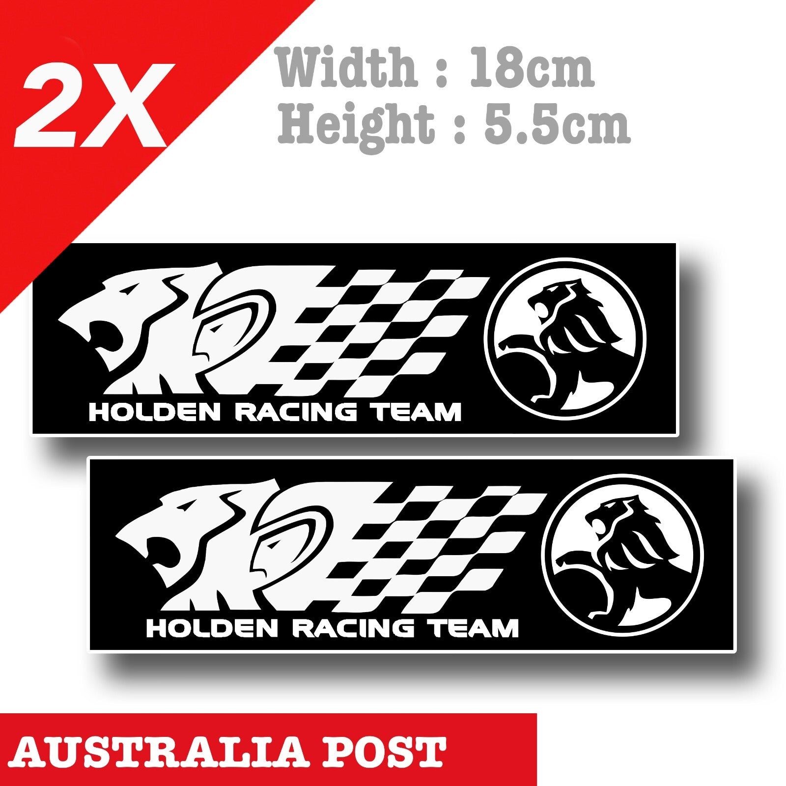 Holden Racing Team Racing Slap Black , Holden Commodore Racing Sticker