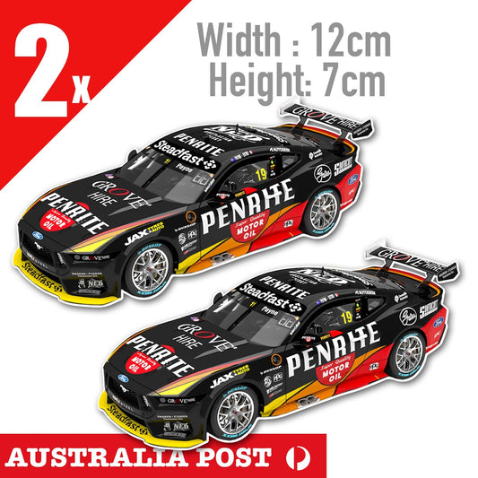 PENRITE Ford Mustang Racing V8 Grand Prix Racing Car Stickers