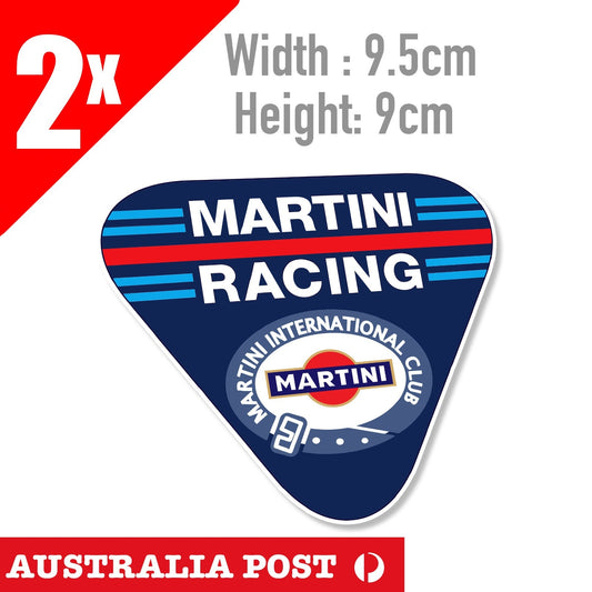 Martini Racing International  Laptop , Car  2x  Sticker