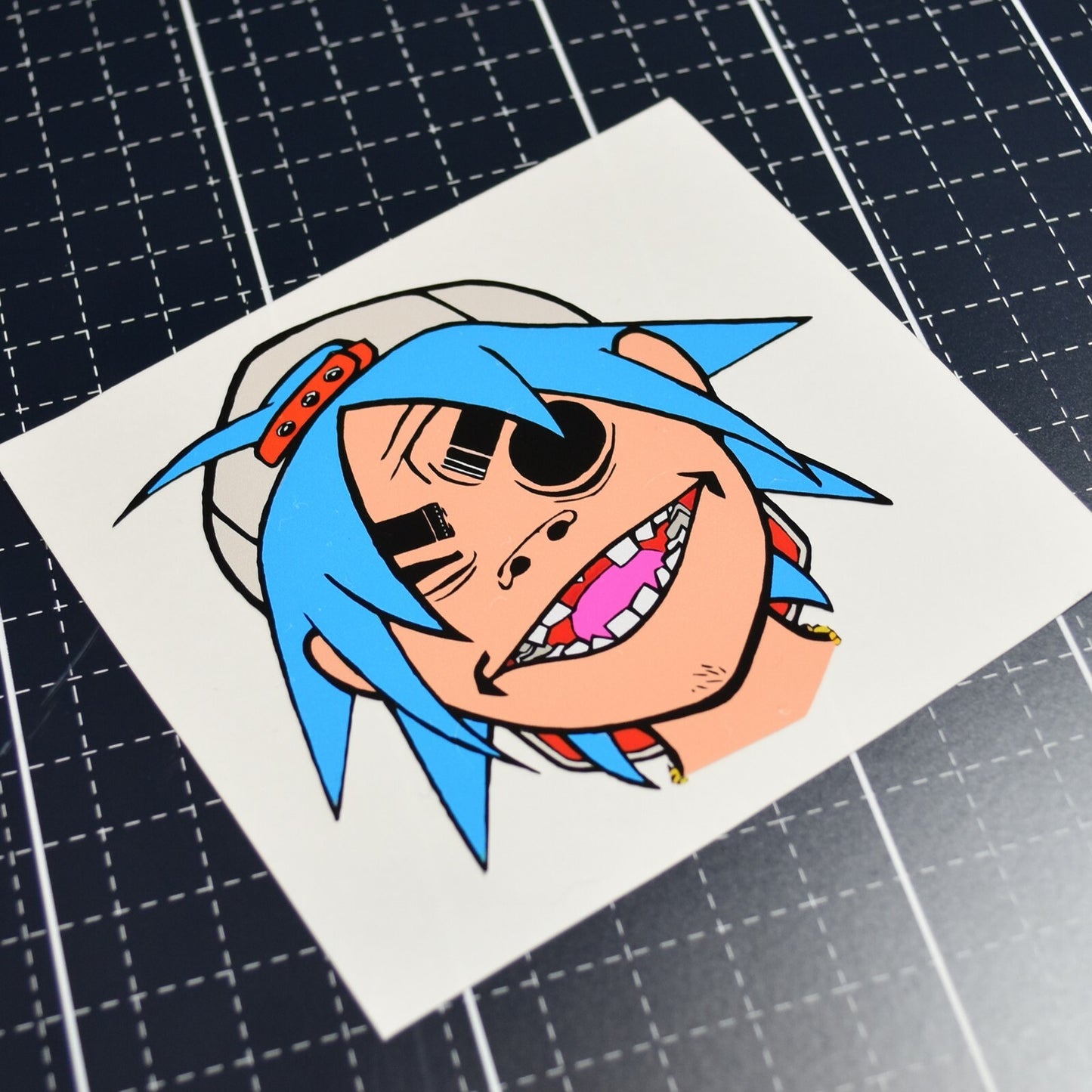 Gorillaz Face  Laptop , Car  Decal Sticker 