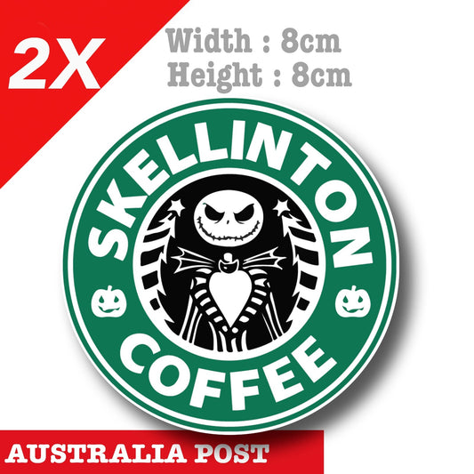Jack Skellington Star Bucks Logo Funny, Star Bucks Logo  Sticker