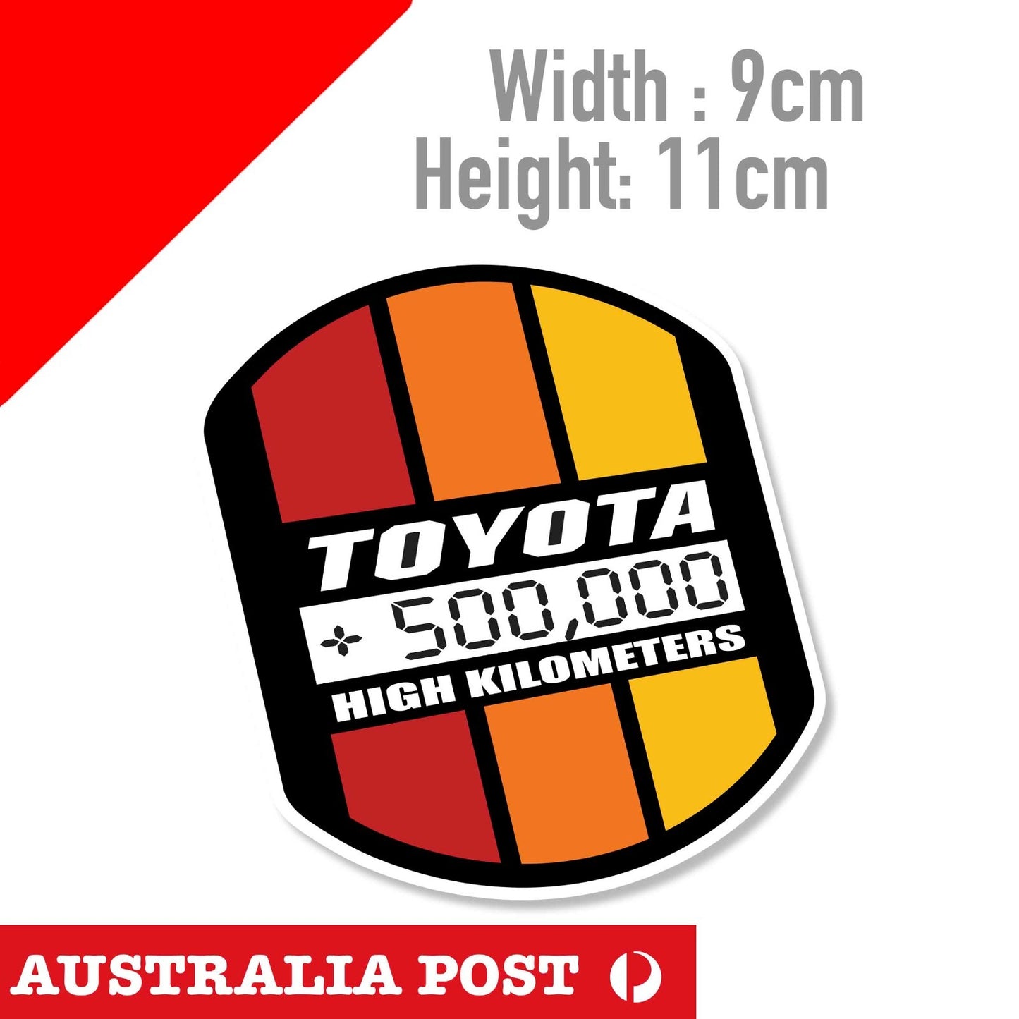 Vintage High Mileage Sticker Decal Die-Cut For TOYOTA FJ CRUISER 4Runner TACOMA