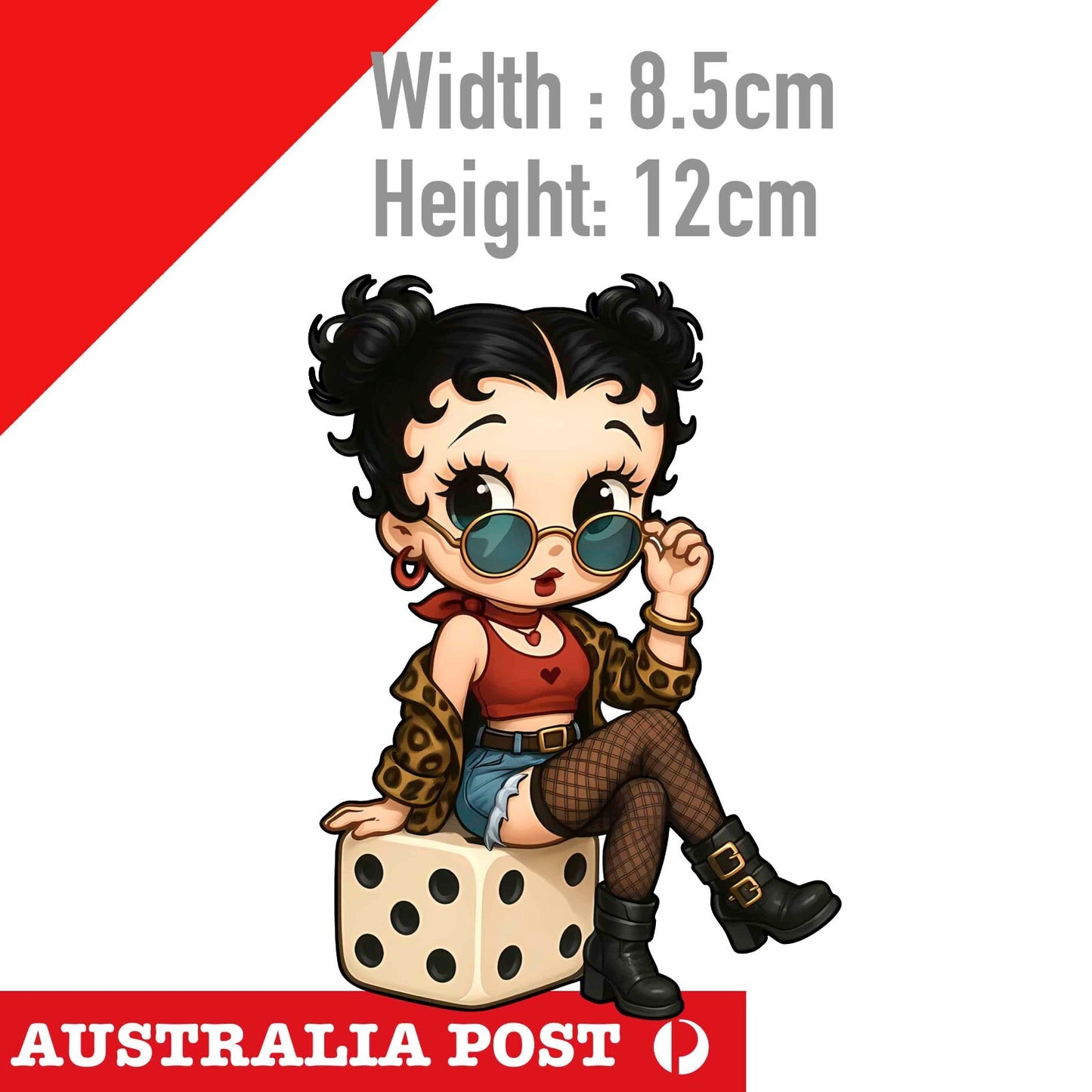 BETTY BOOPs Dice Sticker