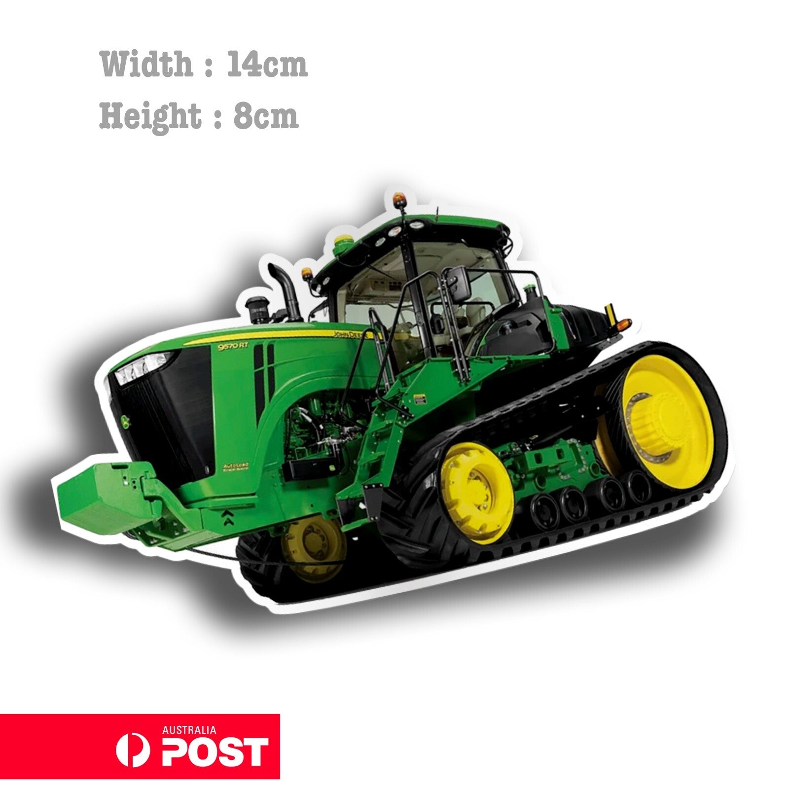 John Deere 9570RT Tractor - John Deere Farming, Construction Sticker 