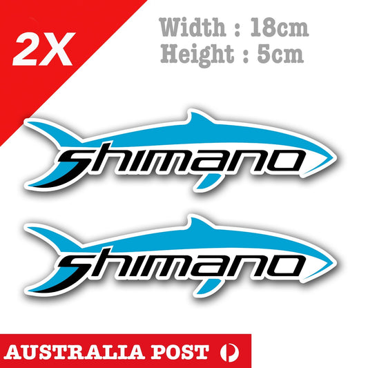 SHIMANO Fishing Logo, Mouth Bass Fish Boat Kayak Laptop Window Stickers