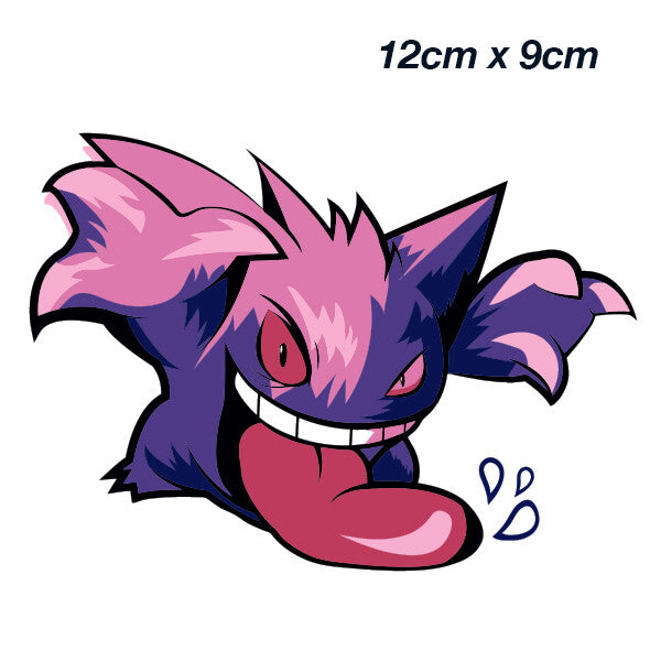 Pokémon Gengar tongue out  Laptop , Car  Decal Sticker 