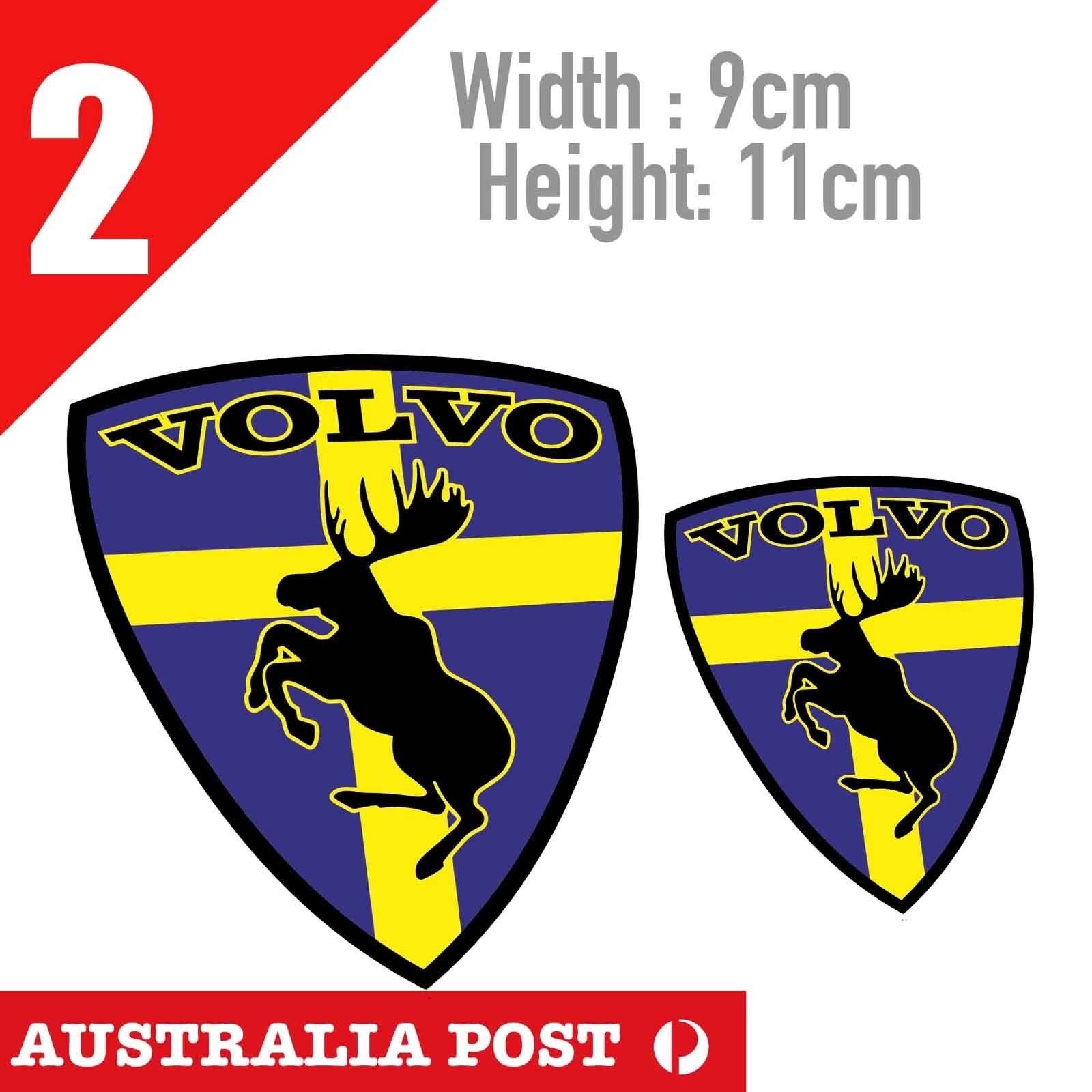 VOLVO Logo Swedish Flag Stickers