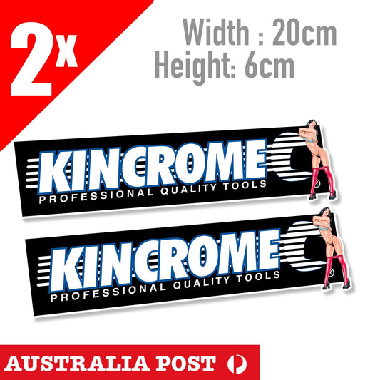 Kincrome Professional Quality Tools Banner Black Stickers