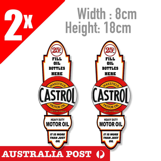 CASTROL Vintage OIL Lubricant  Logo  , Cars Vans Decal Sticker