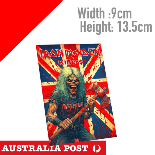 Iron Maiden Killer , British Falg Sticker Decal band album
