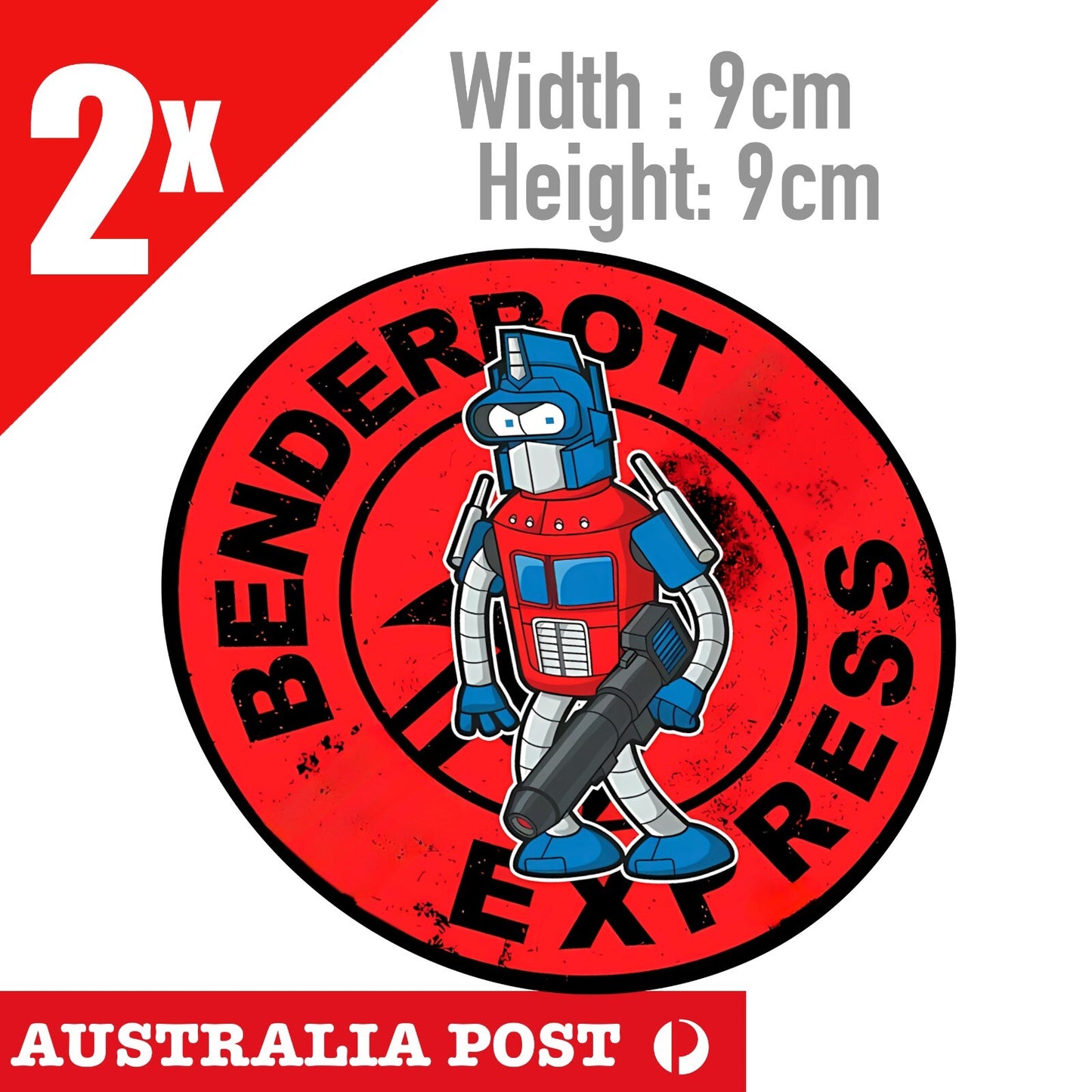 Planet Express Logo - Futurama Funny  BENDER AS Transformers  Stickers