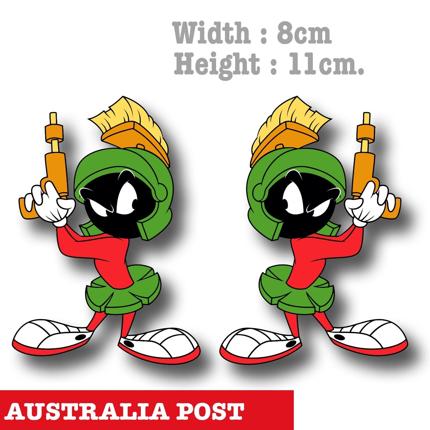 Marvin the Martian The Gun Slinger  -  Looney Tunes Funny  Decal Sticker