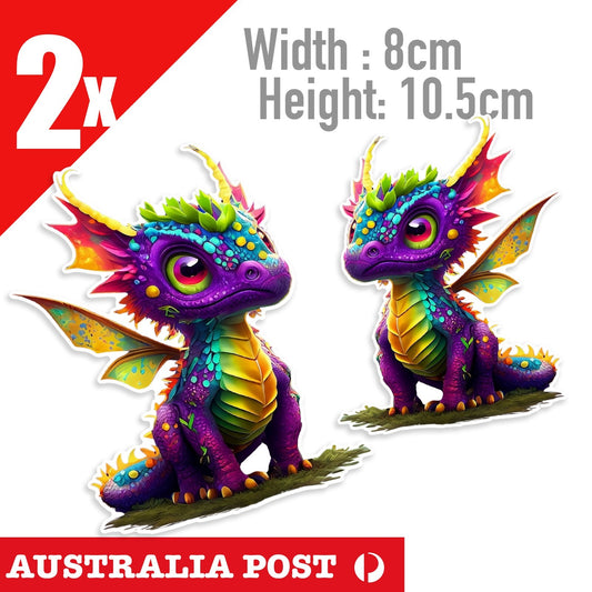 Rainbow Dragon, Cute Dragon Animal Sticker