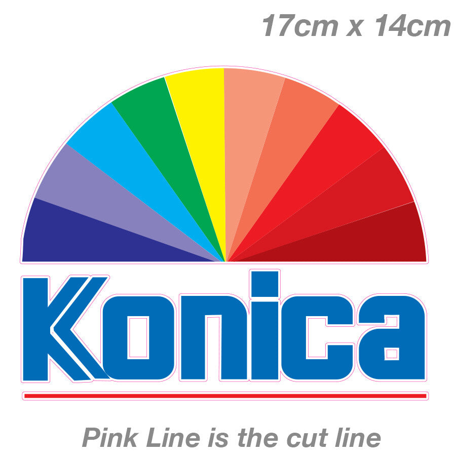 Konica  Logo  Laptop , Car  Vinyl  Sticker 