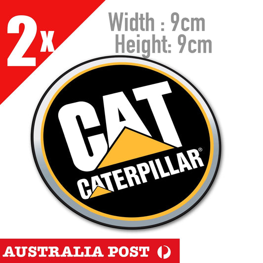 CATERPILLAR Chrome Logo Car, Mining, Truck Ute x4 Sticker
