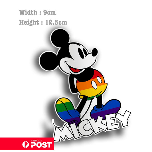 Mickey Mouse Love is Love Funny Sticker 