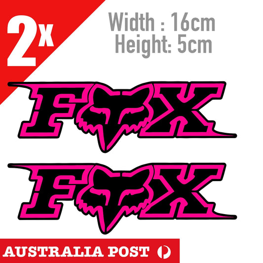 FOX Suspension style Sticker Factory Fork PINK  Bicycle Stickers