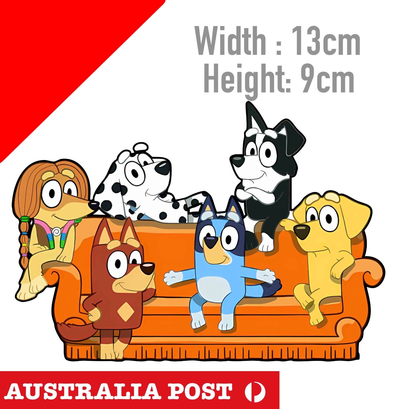 Bluey Friends Cartoon Sticker