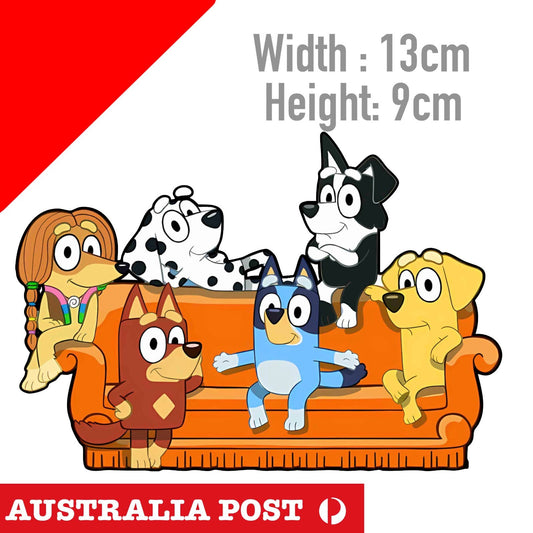 Bluey Friends Cartoon Sticker
