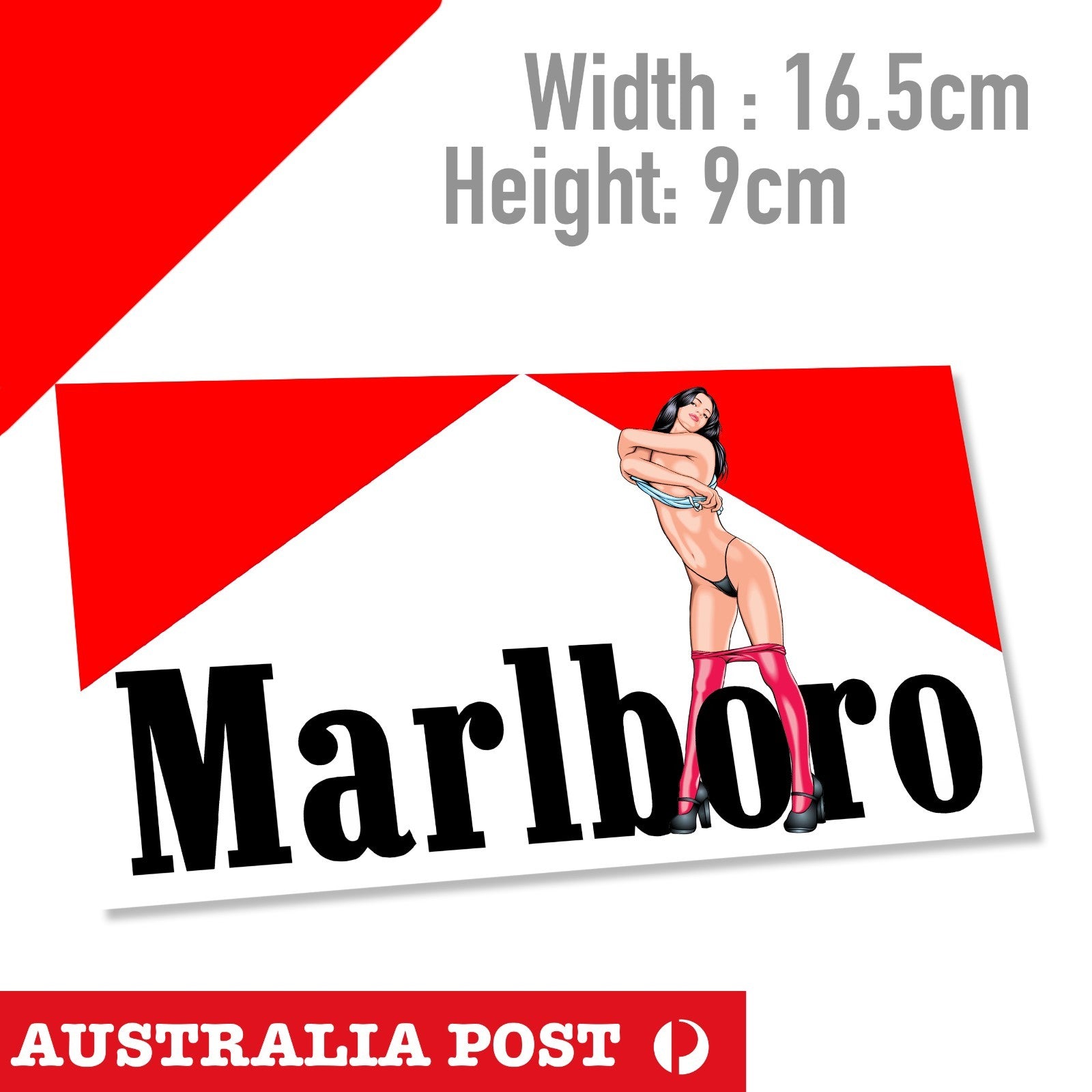 Marlboro Sexy Pin Up Girl Sticker