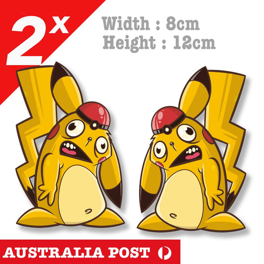 Pikachu Pokemon Funny. Laptop , Car  Decal Sticker 