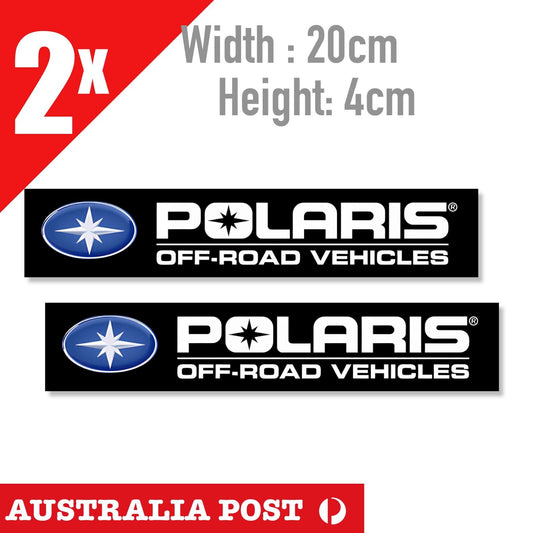 Polaris  OFF ROAD Vehicles Banner  2x Stickers