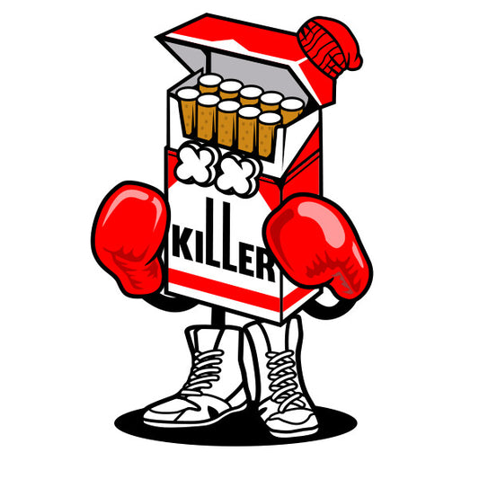 Cigarettes Pack Boxer - Killer Funny Laptop , Car  Decal Sticker 