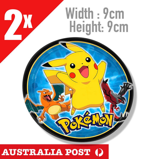 Pokemon Go 4 Friends Pikachu Cartoon Vinyl Decal Stickers Laptop Phone Sticker