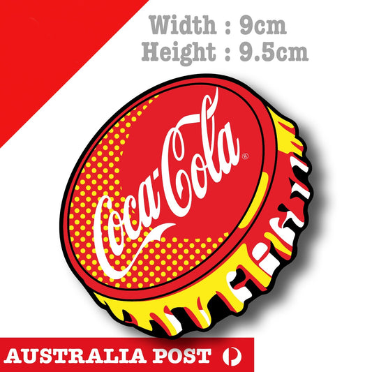 COCA COLA Bottle cap Logo, Vintage Coca Cola Bottle cap  Sticker