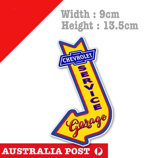 CHEVROLET Logo, Service Garage Sign, Vintage Sing Car Stickers