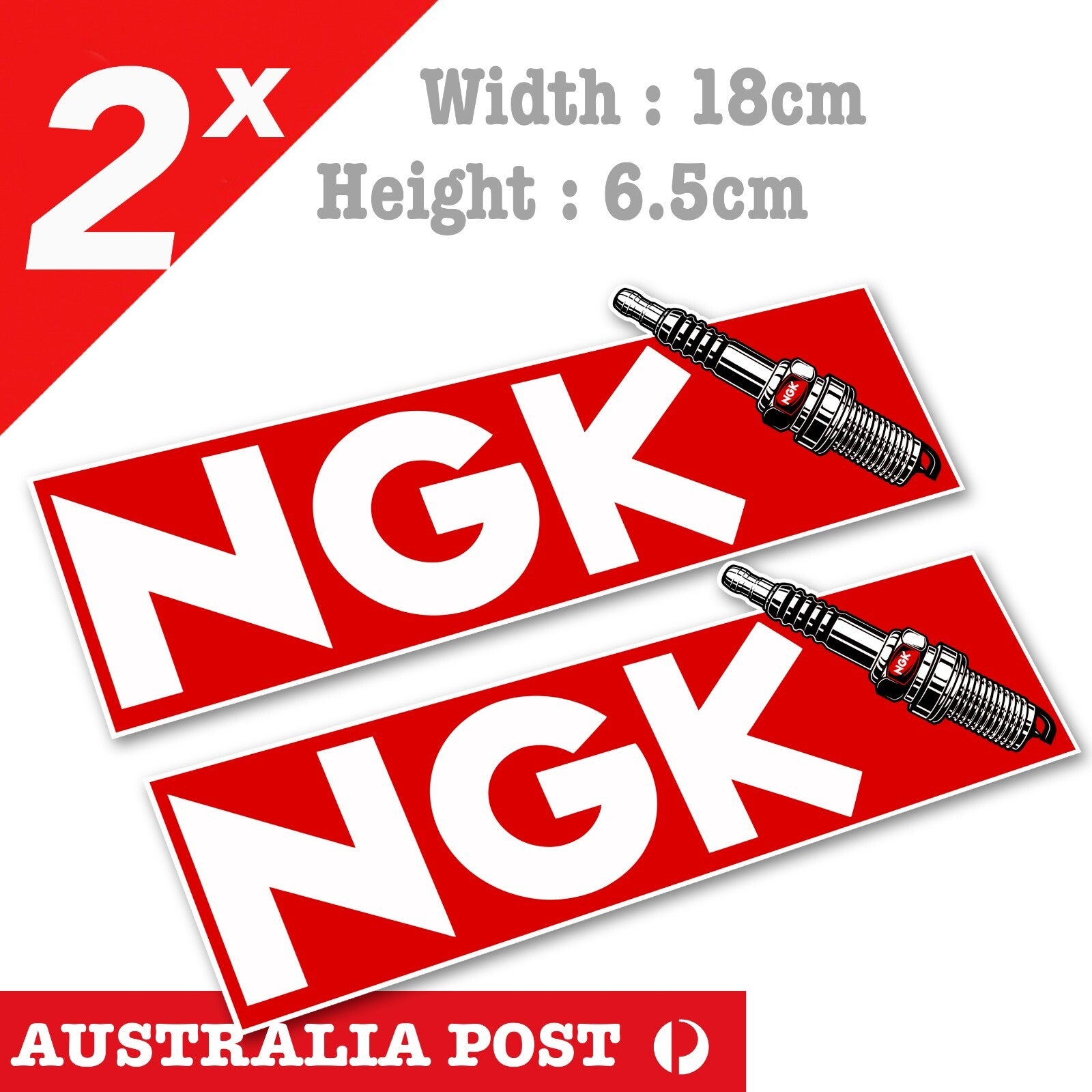 NGK Japan Performance Spark Plugs Logo  Stickers