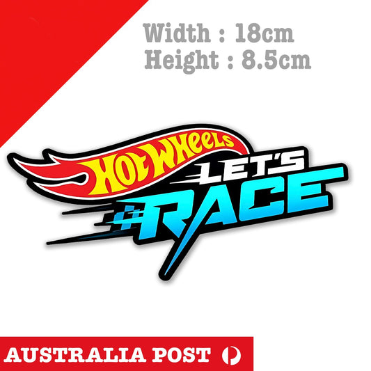 HOT WHEELS Race Badge Logo  Sticker