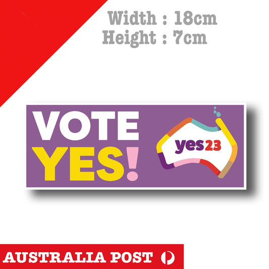 Vote Yes 2023 Australia Map Indigenous Voice to Parliament Referendum  Sticker