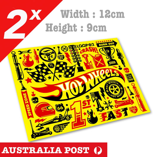 Hot Wheels Logo Stickers