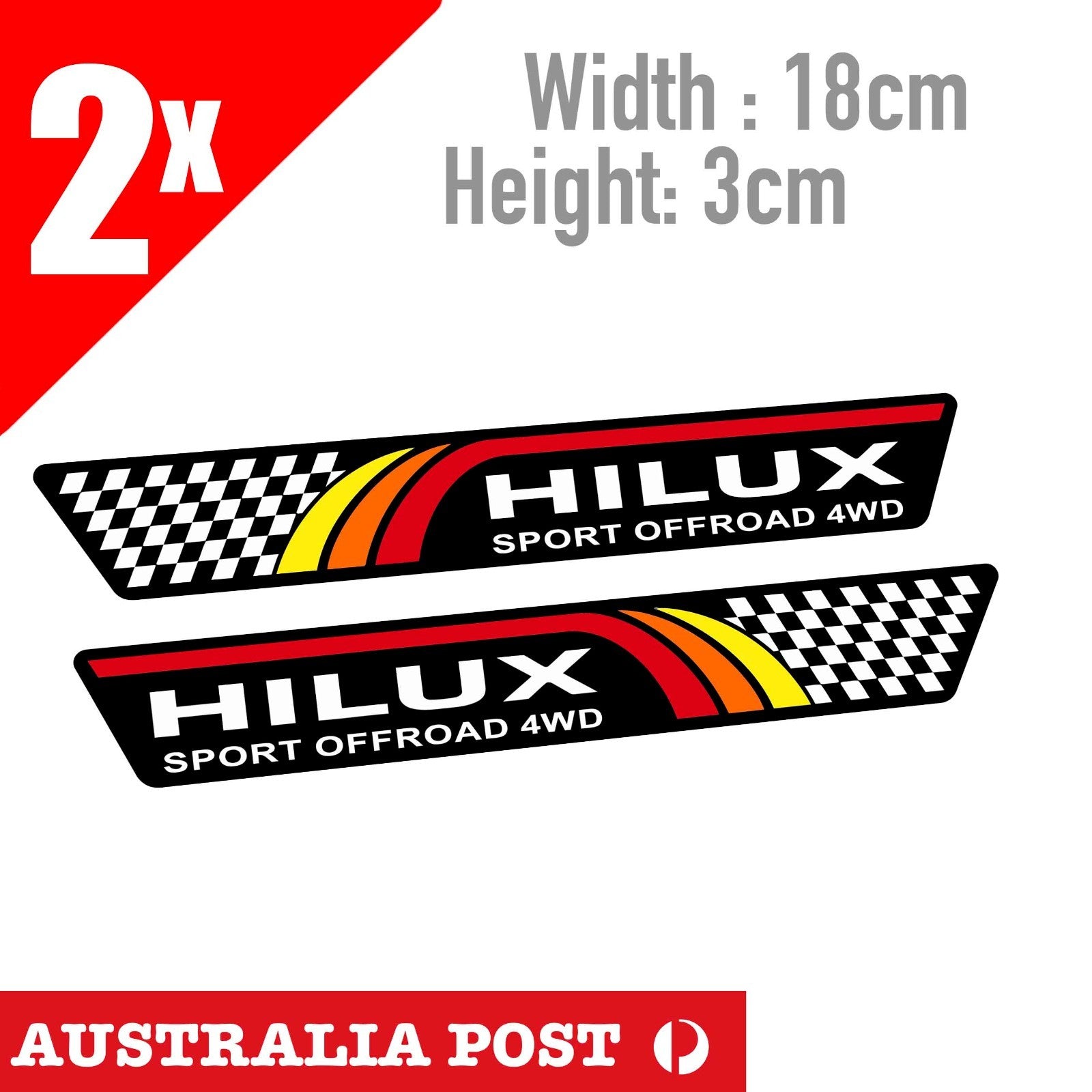 TOYOTA Land Cruiser Vintage Hilux 4x4 Truck Ute, 4Runner banner Sticker