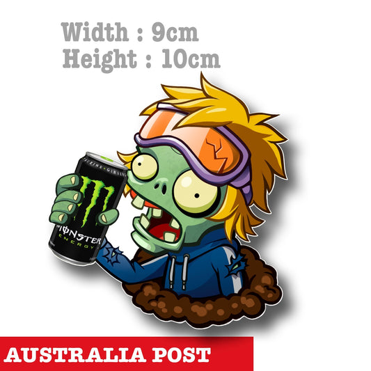 Zombie Monster Energy Drink , Monster Energy Drink Can Funny Vinyl  Sticker