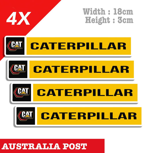 Caterpillar Power Diesel x4 Stickers