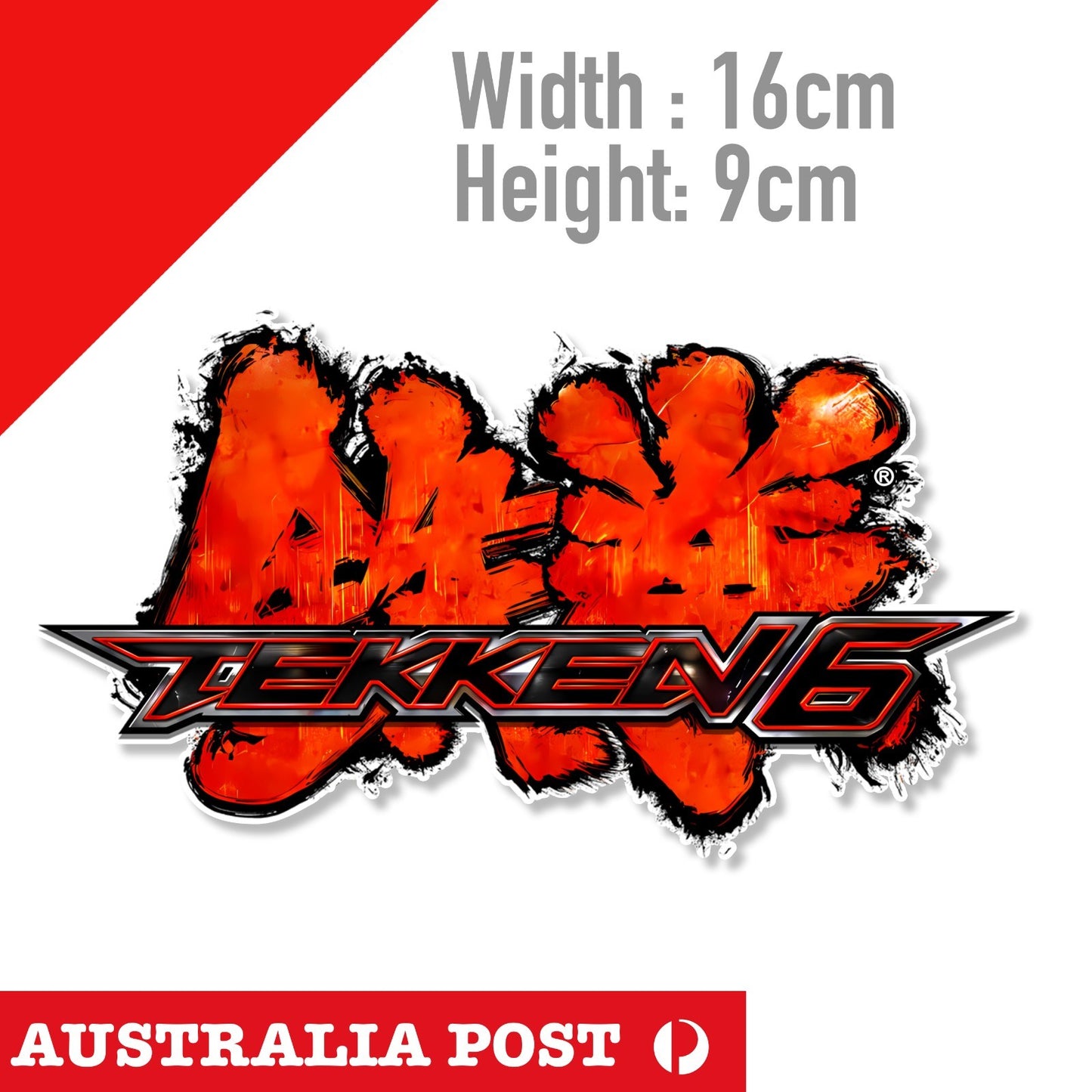 TEKKEN 6 Arcade Game logo Sticker