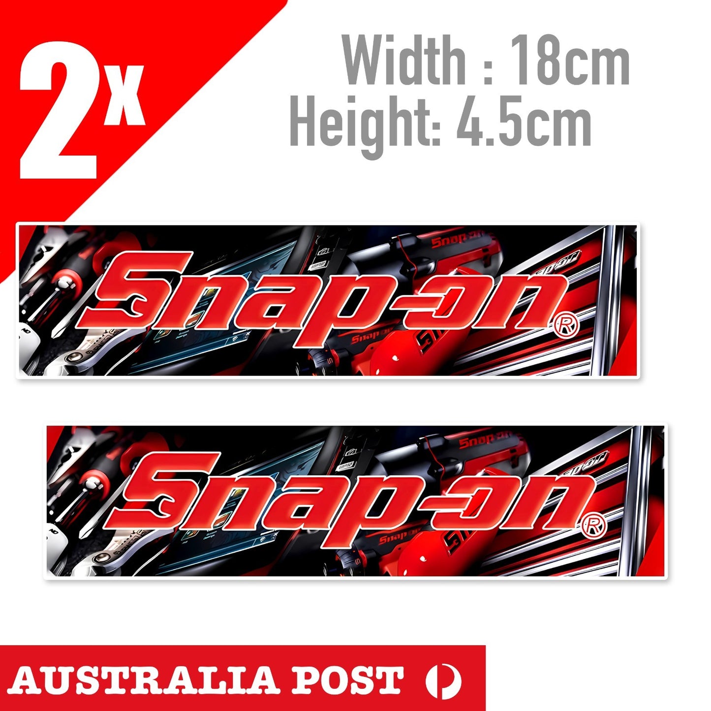 SNAP-ON Logo Banner , Tool Box, Fridge, Grage, Man Cave  Sticker