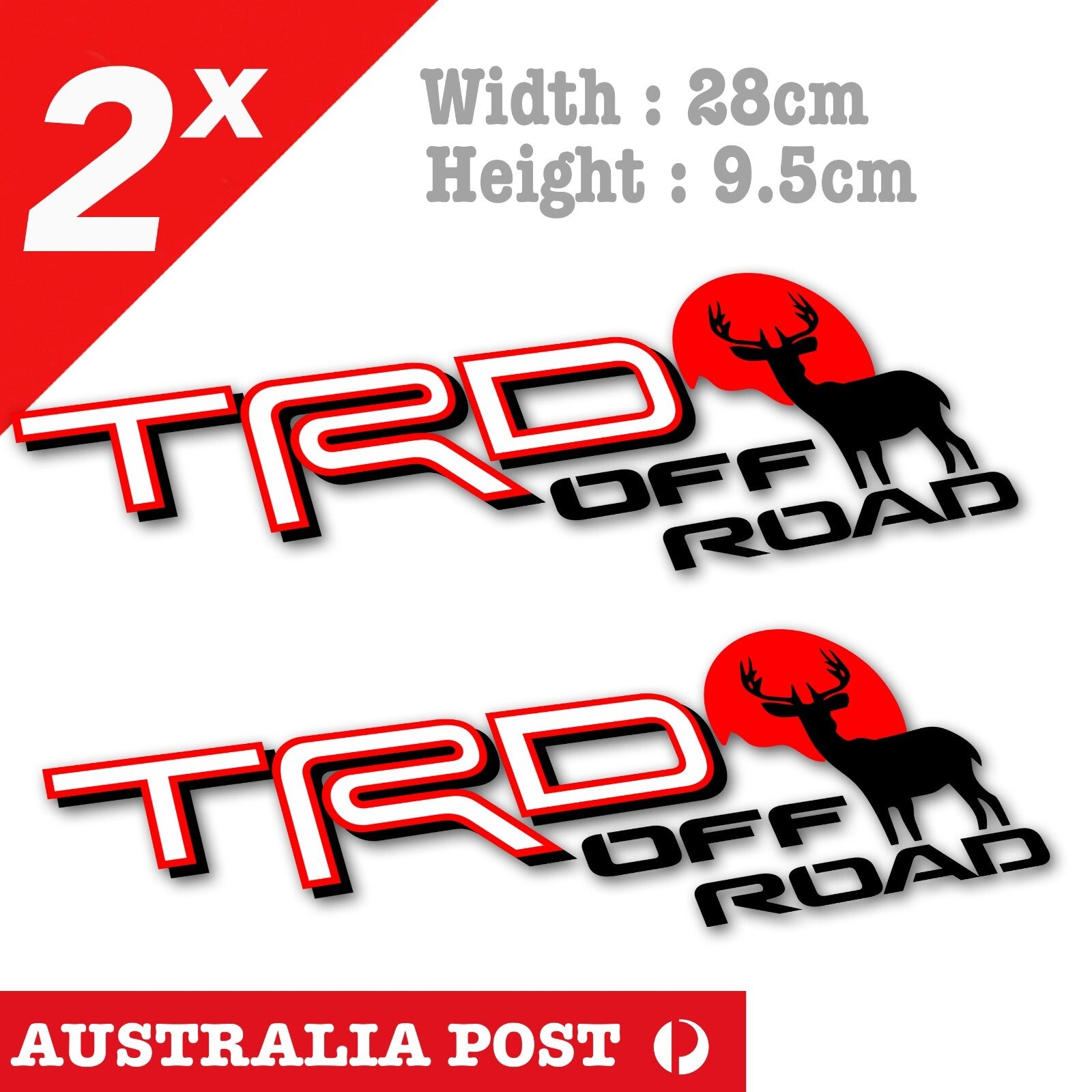 TOYOTA Hilux TRD Off Road, Toyota Heritage, Vintage Off Road, 4x4, 4WD Stickers