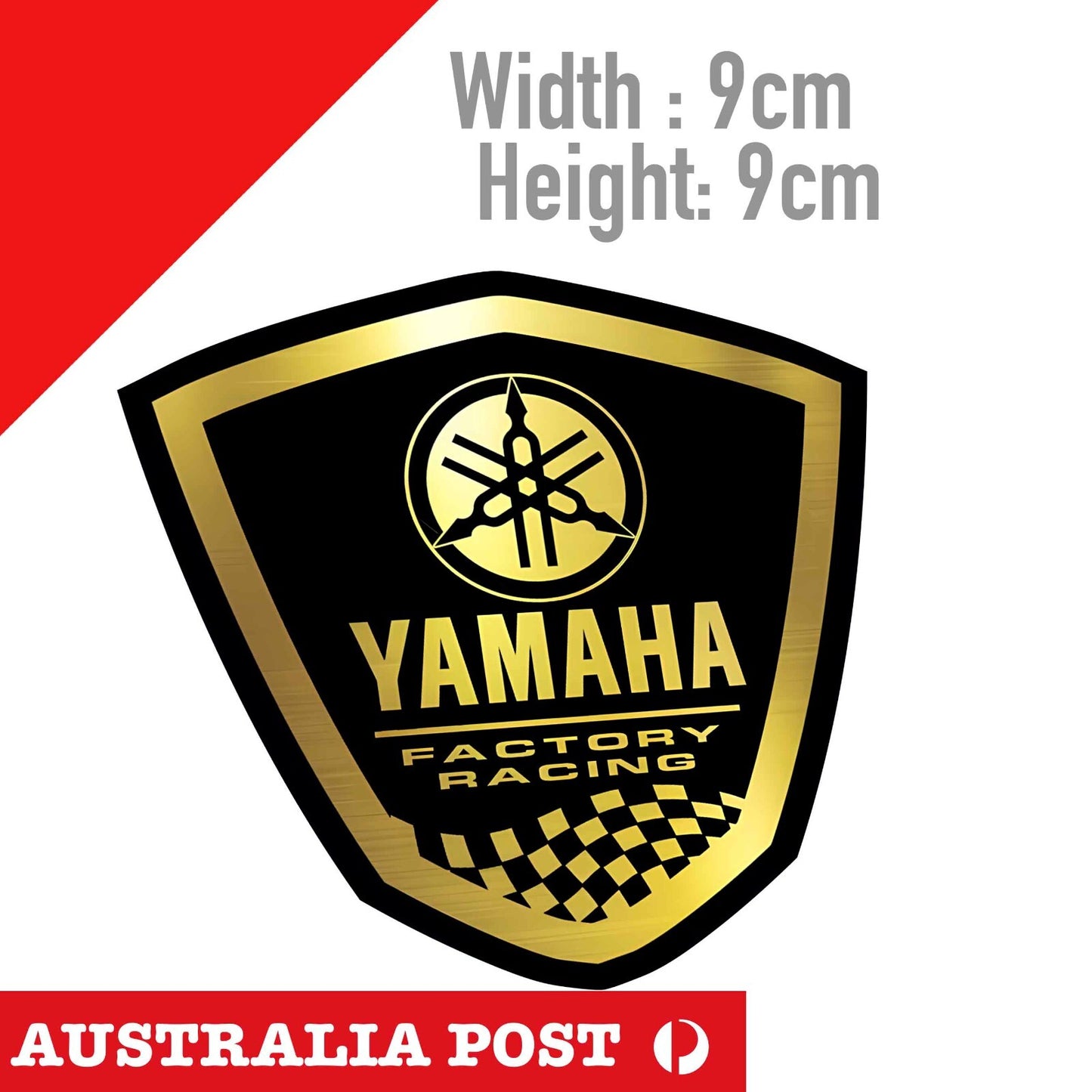 Yamaha Factory Racing Logo GOLD Motorcycle  Logo Stickers