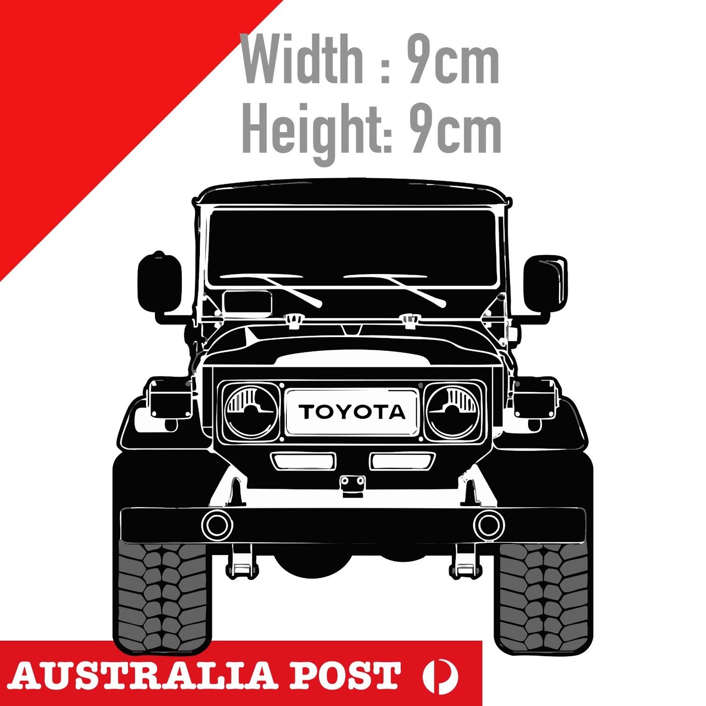 Toyota Land Cruiser  J40 4WD Vintage Logo Hilux 4x4 Off Road Ute Sticker